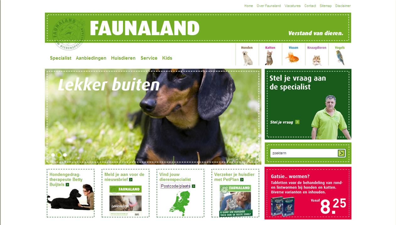 Faunaland lanceert geheel vernieuwde website
