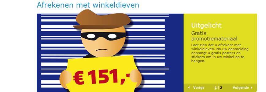 Meer dan 2.500 deelnemers Afrekenen met winkeldieven