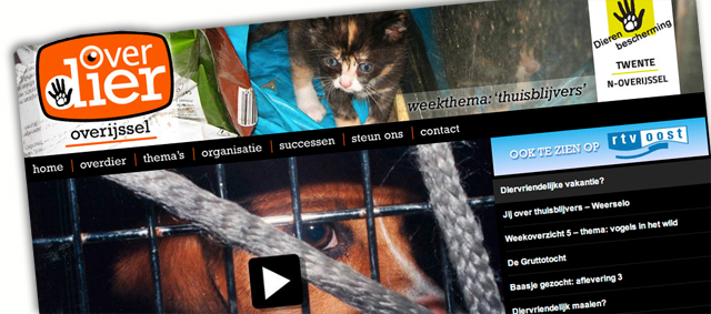 Over Dier een online initiatief van Dierenbescherming Twente en Noord-Overijssel