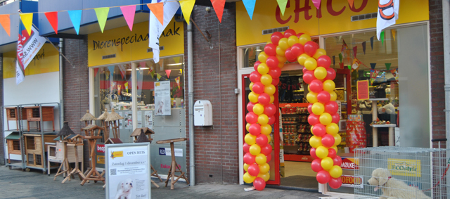 Verhuizing van dierenspeciaalzaak Chico