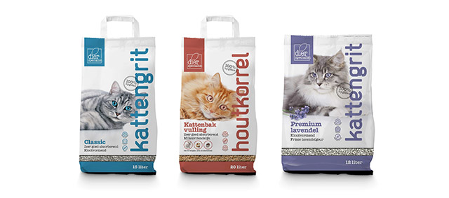 Dierspecialist breidt assortiment uit met eigen productlijn kattenbakvulling