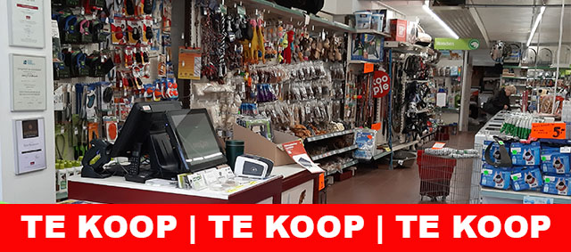 Te koop: dierenspeciaalzaak in het hart van Breda met 140 vierkante meter verkoopruimte.