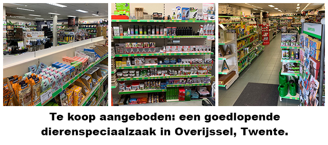 Te koop: goed lopende dierenspeciaalzaak