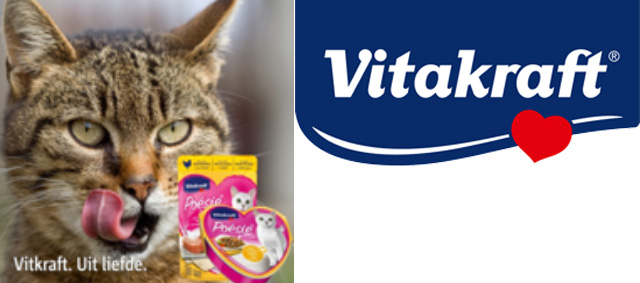 Vitakraft Nederland geeft ruim 3.000 kilo kattenvoeding weg!