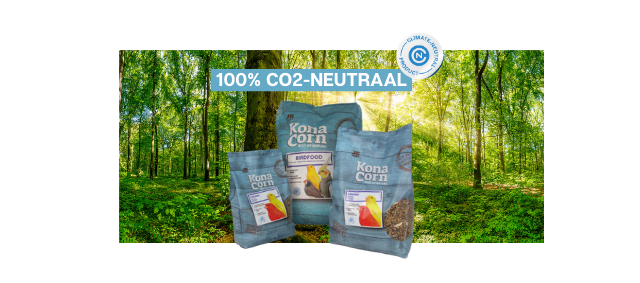 KonaCorn vogelvoer 100% CO2 neutraal!