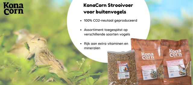 Vogels in de tuin:  Strooivoer van KonaCorn